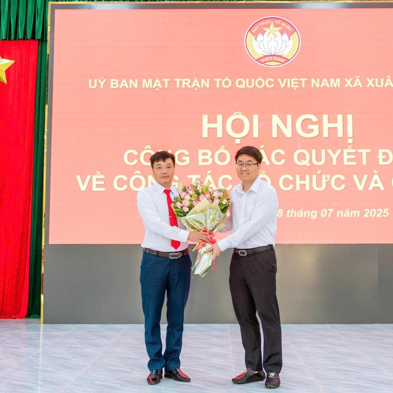 Sáng ngày 28/7/2025, Ủy ban MTTQ Việt Nam xã Xuân Trường công bố các Quyết định về việc thành lập và công nhận các chức danh của Uỷ ban MTTQ xã.