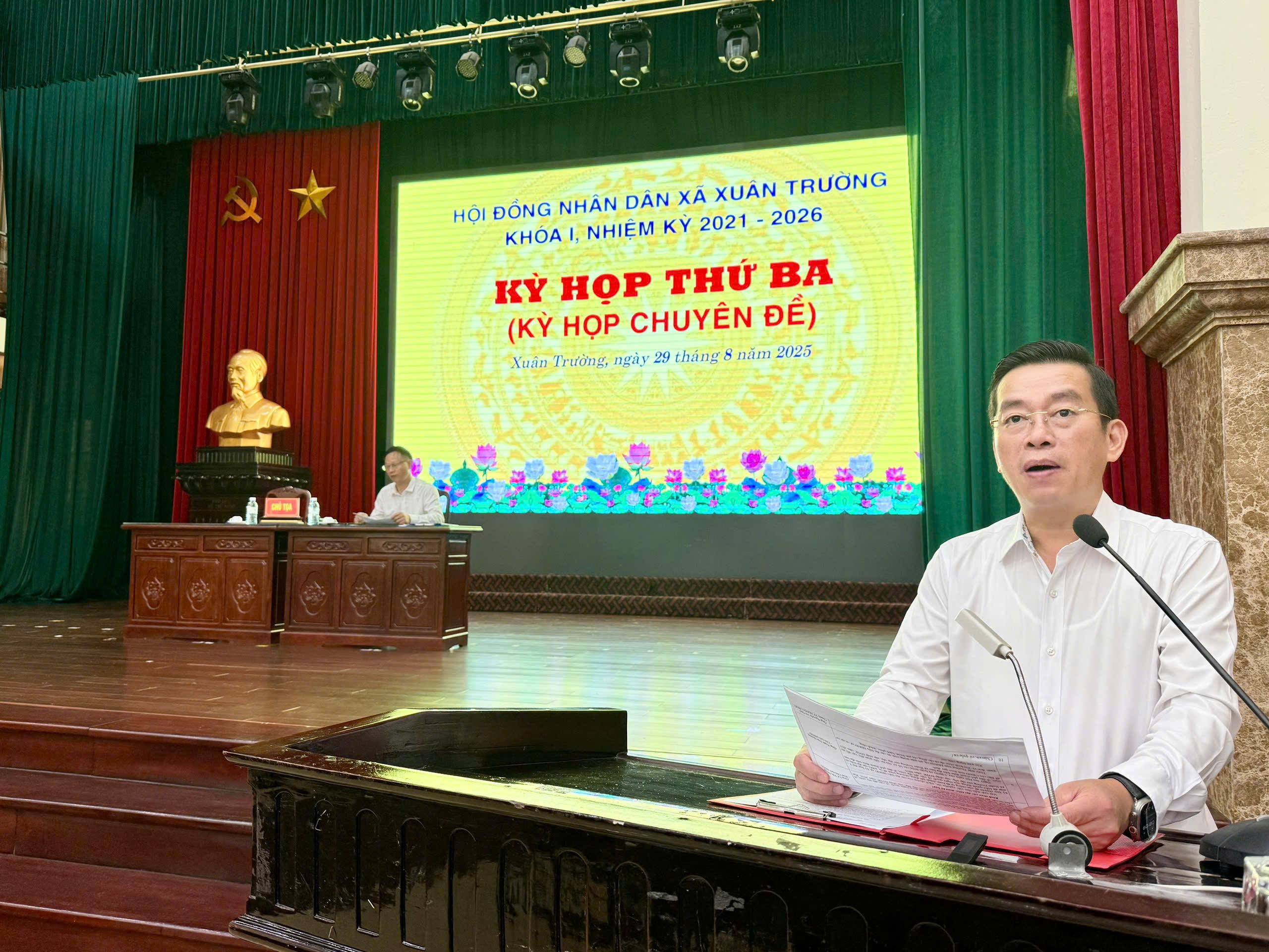 Hội đồng nhân dân xã Xuân Trường thống nhất thông qua Nghị quyết đổi tên các thôn, xóm, tổ dân phố sau sắp xếp đơn vị hành chính ngày 29/8/2025