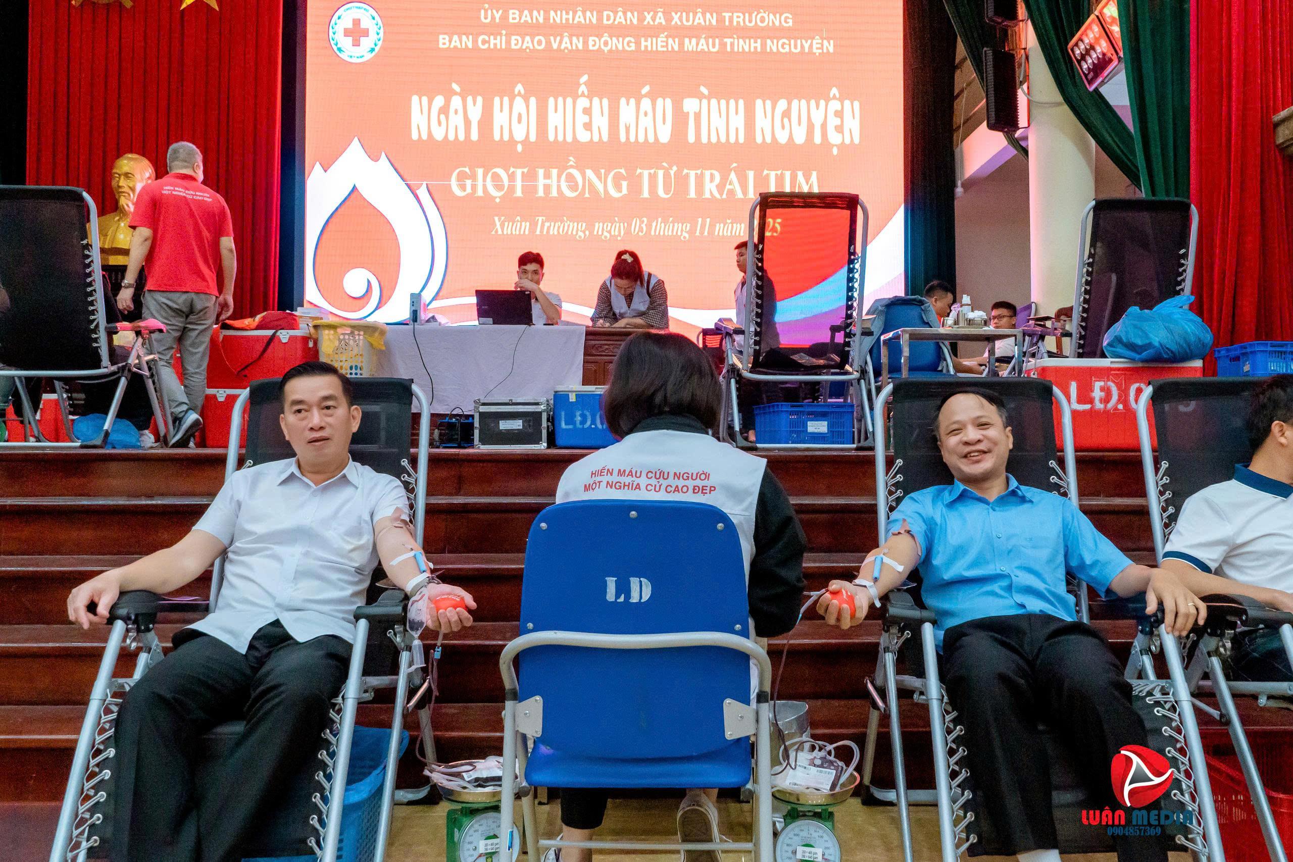 Xã Xuân Trường tổ chức Ngày hội hiến máu tình nguyện “Giọt hồng từ trái tim”